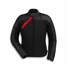 Dámská bunda textil/kůže Ducati Logo C1 černá