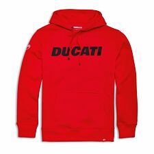 Mikina Ducati Logo s kapucí červená