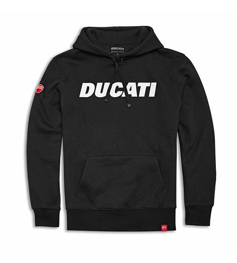 Mikina Ducati Logo s kapucí černá