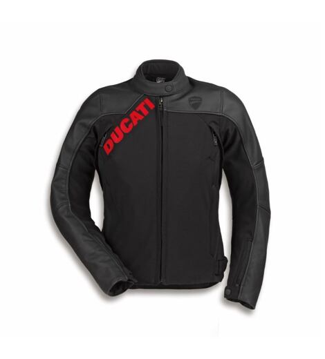 Dámská bunda textil/kůže Ducati Logo C1 černá