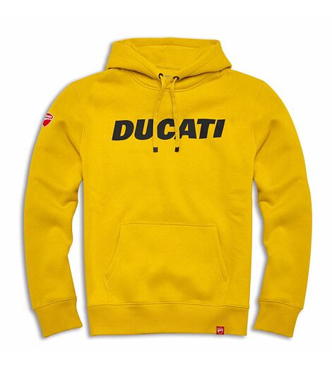 Mikina Ducati Logo s kapucí žlutá